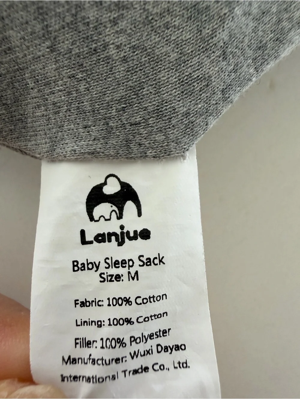 Sleeveless Gray Baby Sleep Sack by Nested Bean - Cozy Stretch Sleep Bag